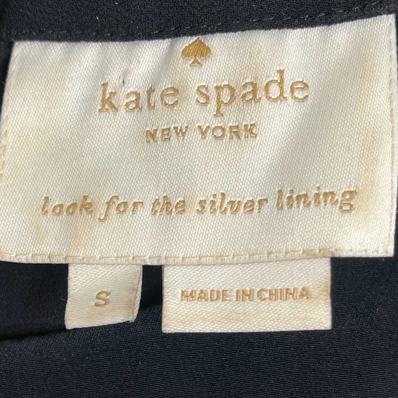 Kate Spade New York Hydrangea Floral Print Silk Chiffon Small Fit & Flare - Picture 6 of 7